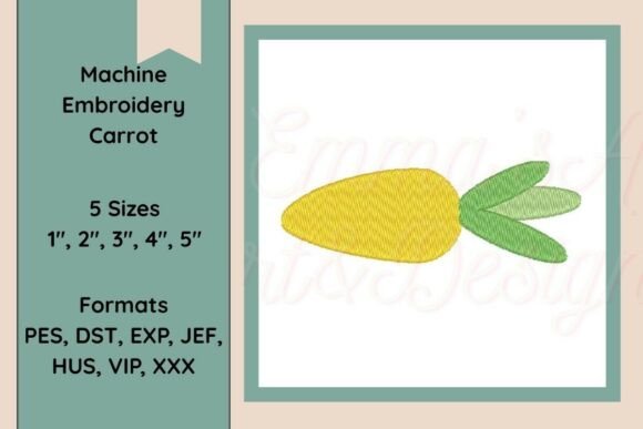 Easter Carrot Embroidery