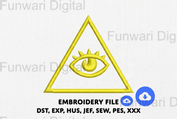 Illuminati All Seeing Eye Embroidery