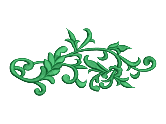 Ottoman Leaf Scroll Border Embroidery