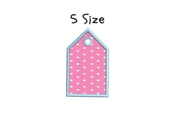 Price Tag Applique Embroidery Design