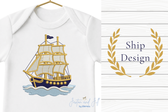 Sailboat Embroidery Design