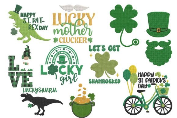St. Patrick’s Day Lucky Clover Embroidery