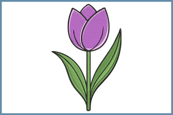 Tulip Embroidery Design